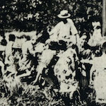 Stray children temporarily sheltered at the Aoyama Gakuin (noted American Methodist School) in Aoyama<br>Source: Home Office, <i>The Great Earthquake of 1923 in Japan</i>, 1926