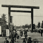 Refugees' Barracks in the precincts of the Yasukuni Shrine (Shokonsha), at Kudan, Tokyo<br>Source: Home Office, <i>The Great Earthquake of 1923 in Japan</i>, 1926