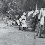 虎ノ門公園内 九月七日<br>Makeshift shelters at Toranomon Park, 7 September 1923<br>Source: 大正大震災誌  警示廳, 1925