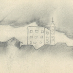 Postcard drawing by Sakai Haruyo, age 12<br>Source: Postcard, 1924