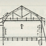 市立小學校假校舍設計図<br>Floor plan of temporary barracks school<br>Source: 東京市教育復興誌, 1930
