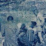 東京市石浜小学校の野天学習<br>Outdoor classes at Ishihama Primary School, Asakusa<br>Source: 樽を机として, 1923