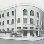 復興の千代田尋常小學校<br>Perspective drawing of the reconstructed Chiyoda Primary School, Nihonbashi<br>Source: 東京市教育復興誌, 1930