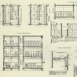 月島第二小學校便所詳細<br>Tsukishima Daini Primary School: Detail of bathrooms<br>Source: 月島第二小學校 最新建築設計叢書 第一期 第廿一輯, 1927