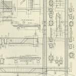 月島第二小學校鐵筋矩計<br>Tsukishima Daini Primary School: Detail of reinforcements<br>Source: 月島第二小學校 最新建築設計叢書 第一期 第廿一輯, 1927